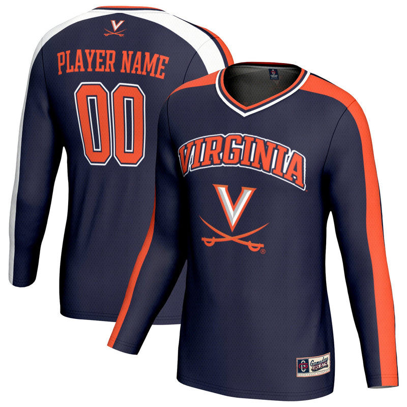 Virginia Cavaliers Volleyball Jersey, Navy Sportswear Jersey Shirt, Lightweight Breathable Athletic Jersey, Casual Gift for Men, Style 203494831