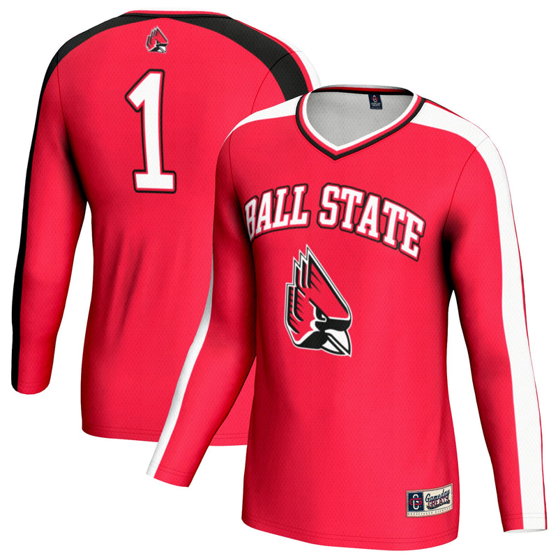 Ball State Cardinals Volleyball Jersey, Cardinal Fashion Sportswear Jersey Shirt, Lightweight Breathable Athletic Jersey, Casual Gift for Men
