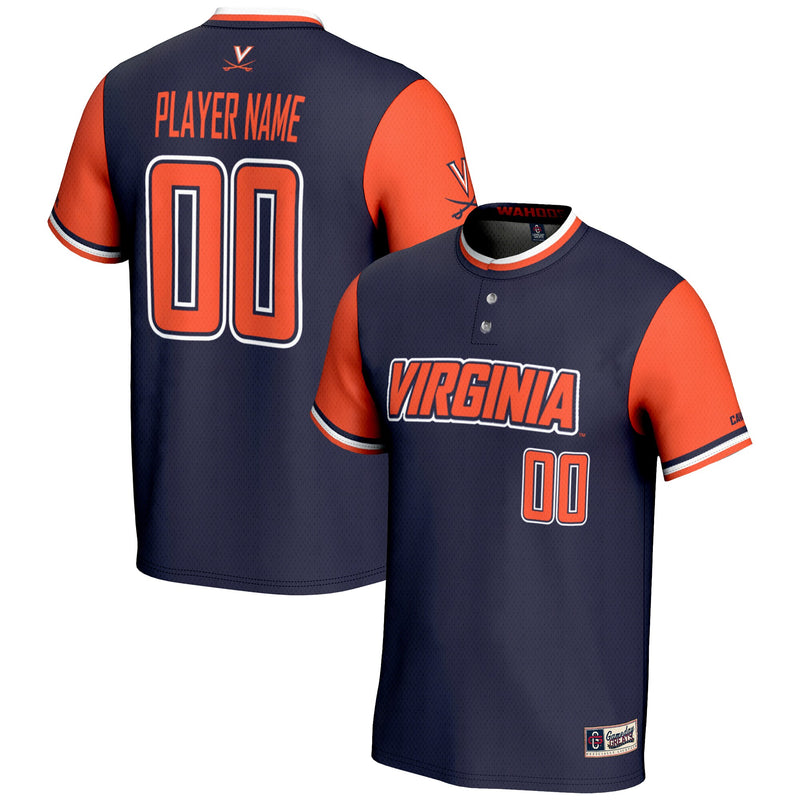 Virginia Cavaliers Softball Jersey, Navy Sportswear Jersey Shirt, Lightweight Breathable Athletic Jersey, Casual Gift for Men, Style 200139081