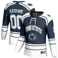 Penn State Nittany Lions Hockey Jersey, Navy Fashion Sportswear Jersey Shirt, Long Sleeve Hockey Sweater Jersey, Casual Gift for Men