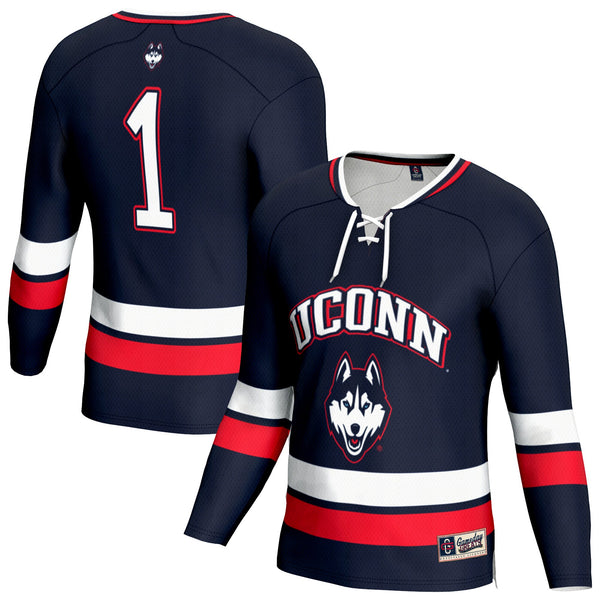 UConn Huskies Lightweight Hockey Team Fashion Jersey - Navy