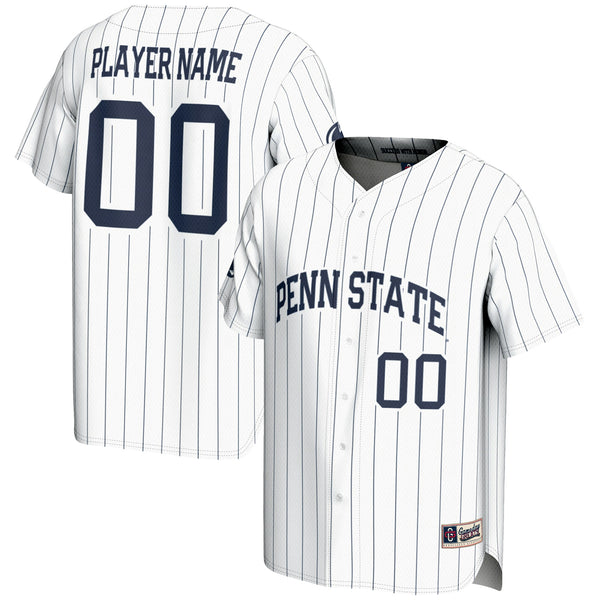 Penn State Nittany Lions NIL Pick-A-Player Lightweight Baseball Jersey - White