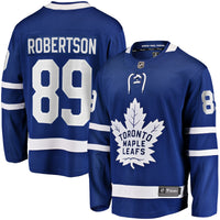 Nicholas Robertson Toronto Maple Leafs Hockey Jersey, Blue Sportswear Jersey Shirt, Long Sleeve Hockey Sweater Jersey, Casual Gift for Men