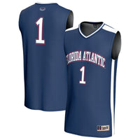 Florida Atlantic Owls Basketball Jersey, Navy Lightweight Sportswear Jersey Shirt, Sleeveless Athletic Tank Jersey, Casual Gift for Men