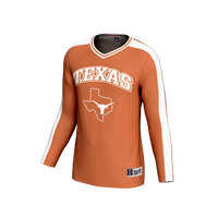 Texas Longhorns Volleyball Jersey, Orange Sportswear Jersey Shirt, Lightweight Breathable Athletic Jersey, Casual Gift for Men, Style 203494825