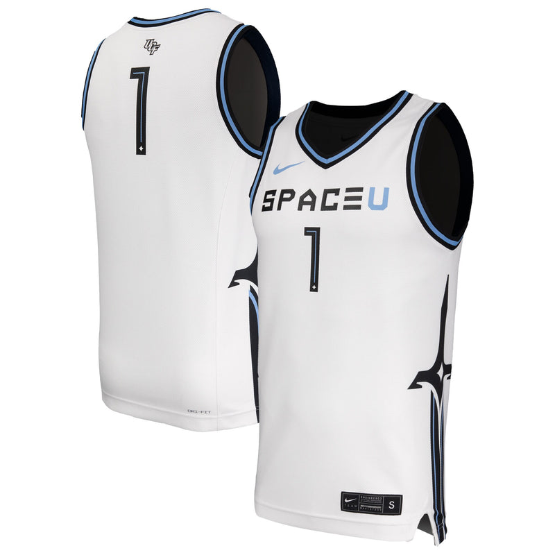 UCF Knights Basketball Jersey, White Replica Game Sportswear Jersey Shirt, Sleeveless Athletic Tank Jersey, Casual Gift for Men