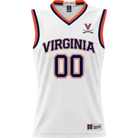 Virginia Cavaliers Basketball Jersey, White Sportswear Jersey Shirt, Sleeveless Athletic Tank Jersey, Casual Gift for Men