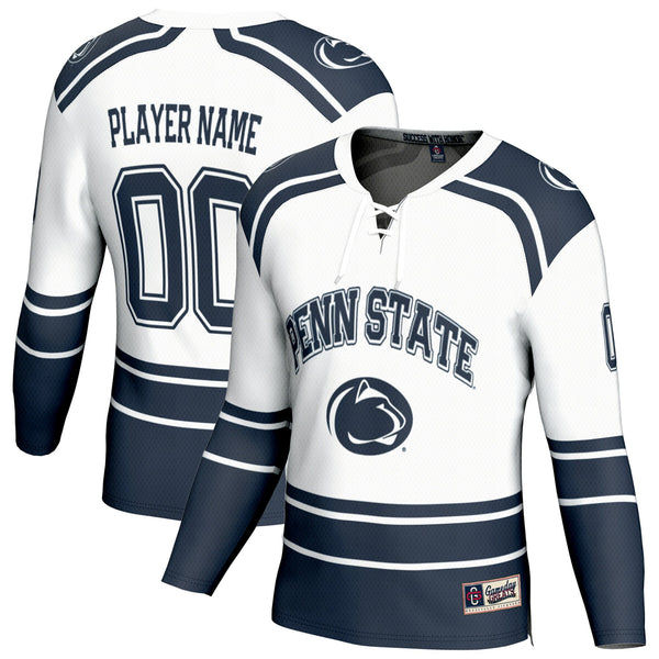 Penn State Nittany Lions NIL Pick-A-Player Ice Hockey Fashion Jersey - White