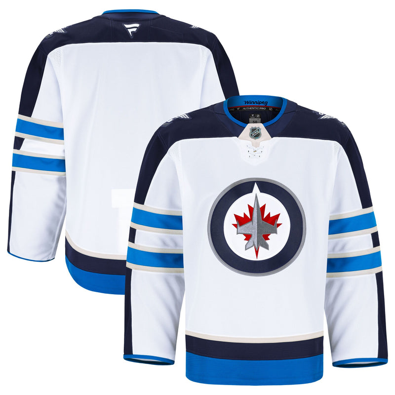 Winnipeg Jets Hockey Jersey, White Authentic Away Sportswear Jersey Shirt, Long Sleeve Hockey Sweater Jersey, Casual Gift for Men