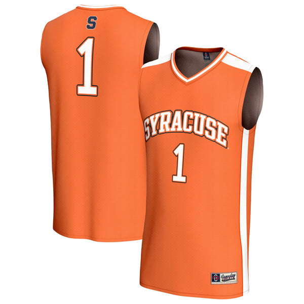 #1 Syracuse Orange Lightweight Collegiate Basketball Fashion Jersey - Orange