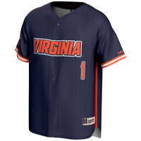 Virginia Cavaliers Baseball Jersey, Navy Sportswear Jersey Shirt, Lightweight Breathable Athletic Jersey, Casual Gift for Men, Style 200098790