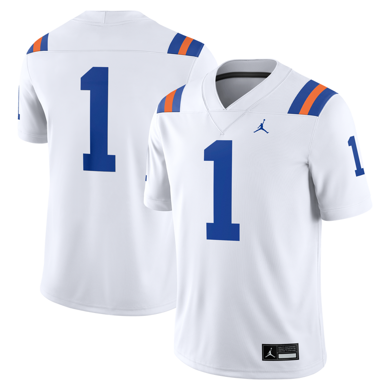 Florida Gators Football Jersey, White Game Alternate Sportswear Jersey Shirt, Lightweight Breathable Athletic Jersey, Casual Gift for Men