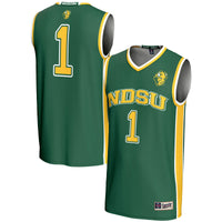 NDSU Bison Basketball Jersey, Green Lightweight Sportswear Jersey Shirt, Sleeveless Athletic Tank Jersey, Casual Gift for Men, Style 201001065
