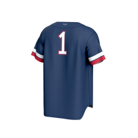 Florida Atlantic Owls Baseball Jersey, Navy Fashion Sportswear Jersey Shirt, Lightweight Breathable Athletic Jersey, Casual Gift for Men