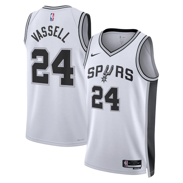 San Antonio Spurs Association Edition Swingman Jersey - White - Devin Vassell