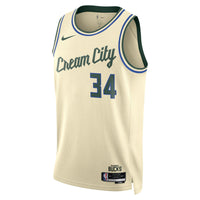 Giannis Antetokounmpo Milwaukee Bucks Basketball Jersey, Cream Sportswear Jersey Shirt, Sleeveless Athletic Tank Jersey, Casual Gift for Men