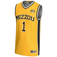 Missouri Tigers Basketball Jersey, Gold Lightweight Sportswear Jersey Shirt, Sleeveless Athletic Tank Jersey, Casual Gift for Men