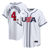 USA Pete Crow-Armstrong White 2026 World Classic Home Baseball Jersey, Sportswear Jersey Shirt, Lightweight Athletic Jersey, Casual Gift for Men