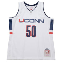 UConn Huskies Basketball Jersey, White Replica Swingman Sportswear Jersey Shirt, Sleeveless Athletic Tank Jersey, Casual Gift for Men