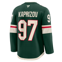 Kirill Kaprizov Minnesota Wild Hockey Jersey, Green Premium Home Sportswear Jersey Shirt, Long Sleeve Hockey Sweater Jersey, Casual Gift for Men
