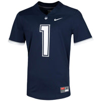 UConn Huskies Football Jersey, Navy Game Sportswear Jersey Shirt, Lightweight Breathable Athletic Jersey, Casual Gift for Men, Style 3587272