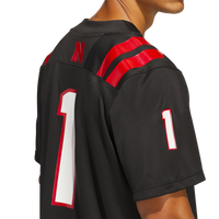 Nebraska Huskers Football Jersey, Black Sportswear Jersey Shirt, Lightweight Breathable Athletic Jersey, Casual Gift for Men