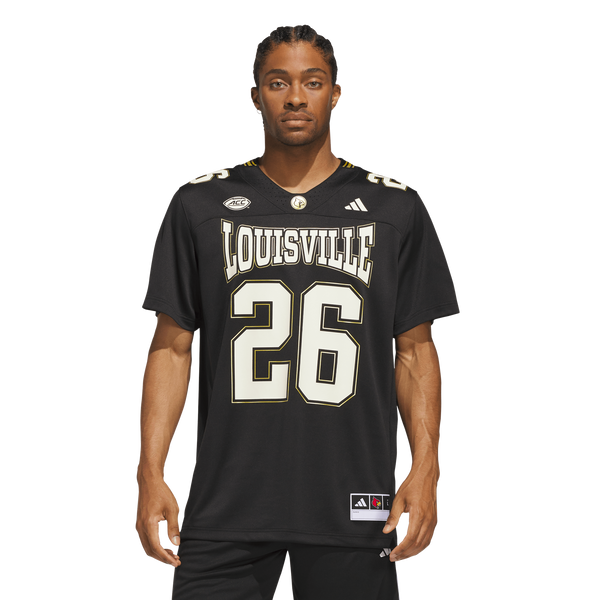 #26 Louisville Cardinals For the Ville Premier Strategy Jersey - Black