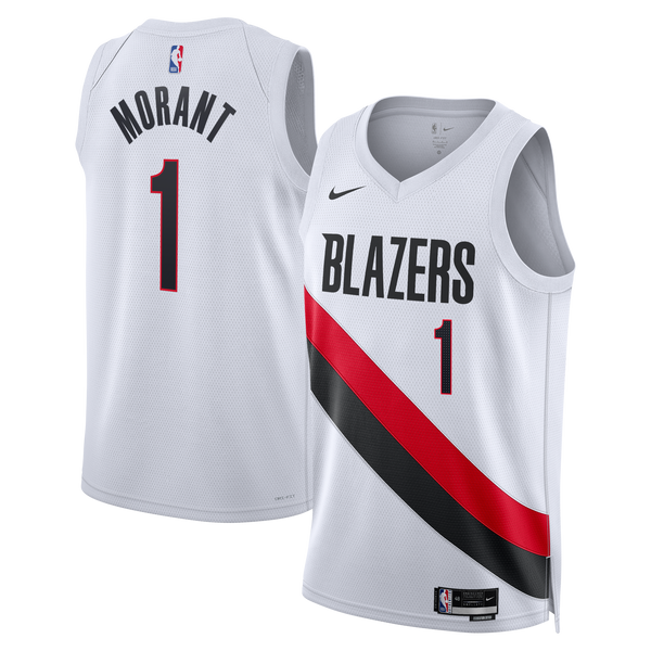 Portland Trail Blazers Replica Association Edition Swingman Jersey - White - Ja Morant