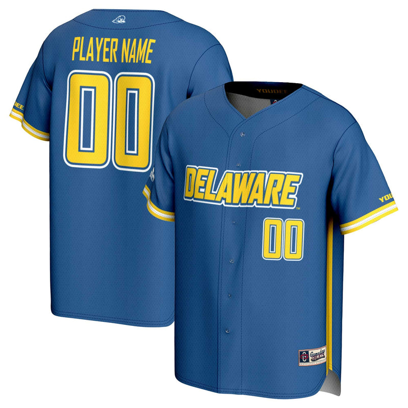 Delaware Fightin' Blue Hens Baseball Jersey, Sportswear Jersey Shirt, Lightweight Athletic Jersey, Casual Gift for Men, Style 201274393