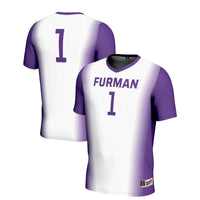 Furman Paladins Soccer Jersey, White Lightweight Sportswear Jersey Shirt, Lightweight Breathable Athletic Jersey, Casual Gift for Men