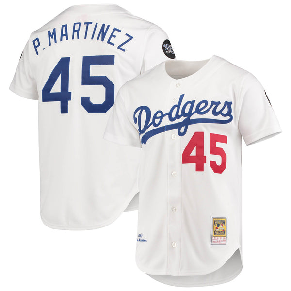 Los Angeles Dodgers Pedro Martinez White 1993 Cooperstown Collection Home Authentic Jersey
