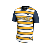 West Virginia Mountaineers Lightweight Soccer Jersey, Navy Sportswear Jersey Shirt, Lightweight Breathable Athletic Jersey, Casual Gift for Men