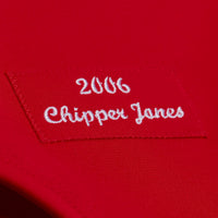 Chipper Jones Atlanta Braves Baseball Jersey, Red Authentic Sportswear Jersey Shirt, Lightweight Breathable Athletic Jersey, Casual Gift for Men