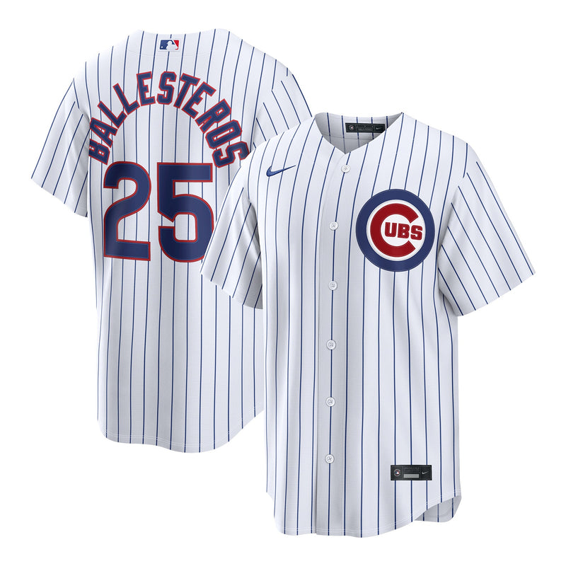 Moisés Ballesteros Chicago Cubs Baseball Jersey, White Sportswear Jersey Shirt, Lightweight Breathable Athletic Jersey, Casual Gift for Men