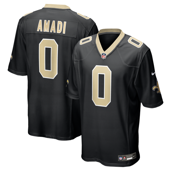 New Orleans Saints Ugo Amadi Black Team Game Jersey