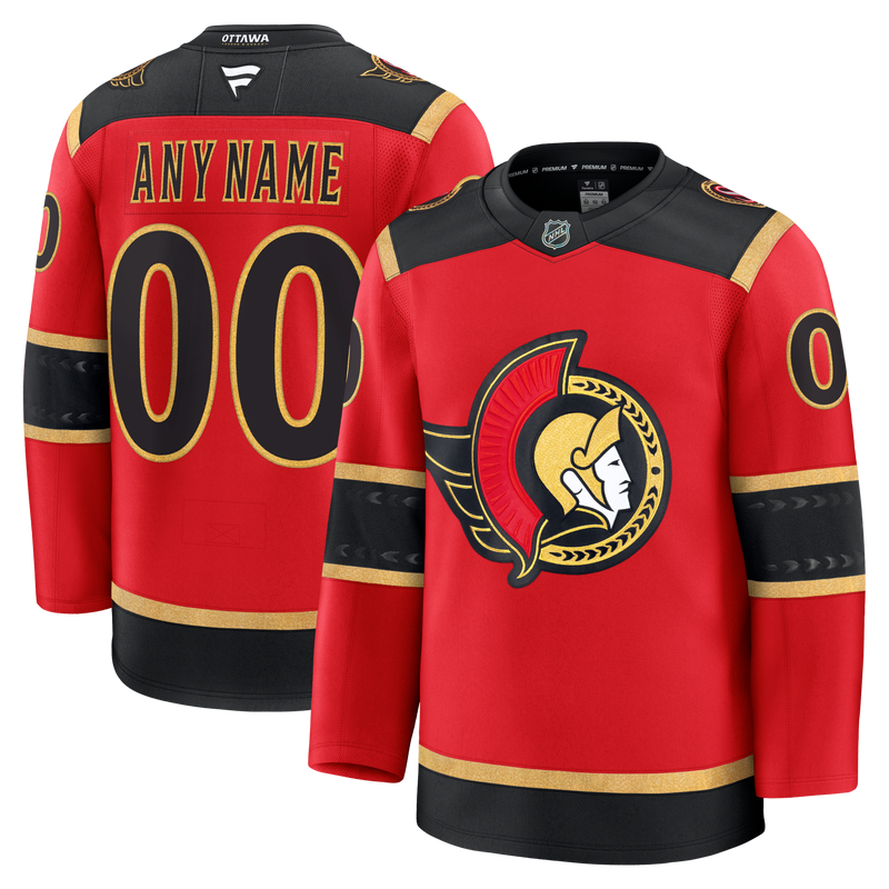 Ottawa Senators Hockey Jersey, Red Premium Sportswear Jersey Shirt, Long Sleeve Hockey Sweater Jersey, Casual Gift for Men, Style 203133908