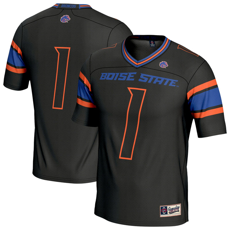 Boise State Broncos Football Jersey, Black Sportswear Jersey Shirt, Lightweight Breathable Athletic Jersey, Casual Gift for Men, Style 203579793