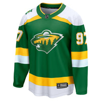Kirill Kaprizov Minnesota Wild Hockey Jersey, Green Breakaway Sportswear Jersey Shirt, Long Sleeve Hockey Sweater Jersey, Casual Gift for Men