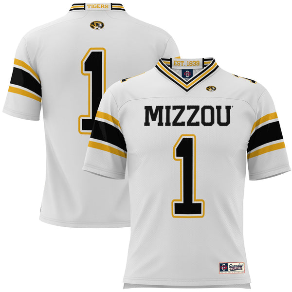 #1 Missouri Tigers Football Jersey - White