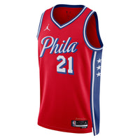 Joel Embiid Philadelphia 76ers Basketball Jersey, Red Swingman Sportswear Jersey Shirt, Sleeveless Athletic Tank Jersey, Casual Gift for Men