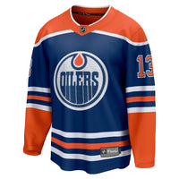 Mattias Janmark Edmonton Oilers Hockey Jersey, Royal Breakaway Sportswear Jersey Shirt, Long Sleeve Hockey Sweater Jersey, Casual Gift for Men