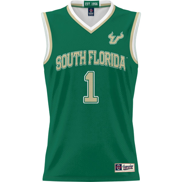 #1 South Florida Bulls Lightweight Basketball Jersey - Green