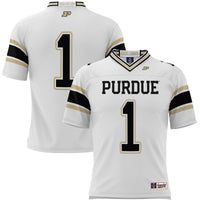 Purdue Boilermakers Endzone Football Jersey, White Sportswear Jersey Shirt, Lightweight Breathable Athletic Jersey, Casual Gift for Men