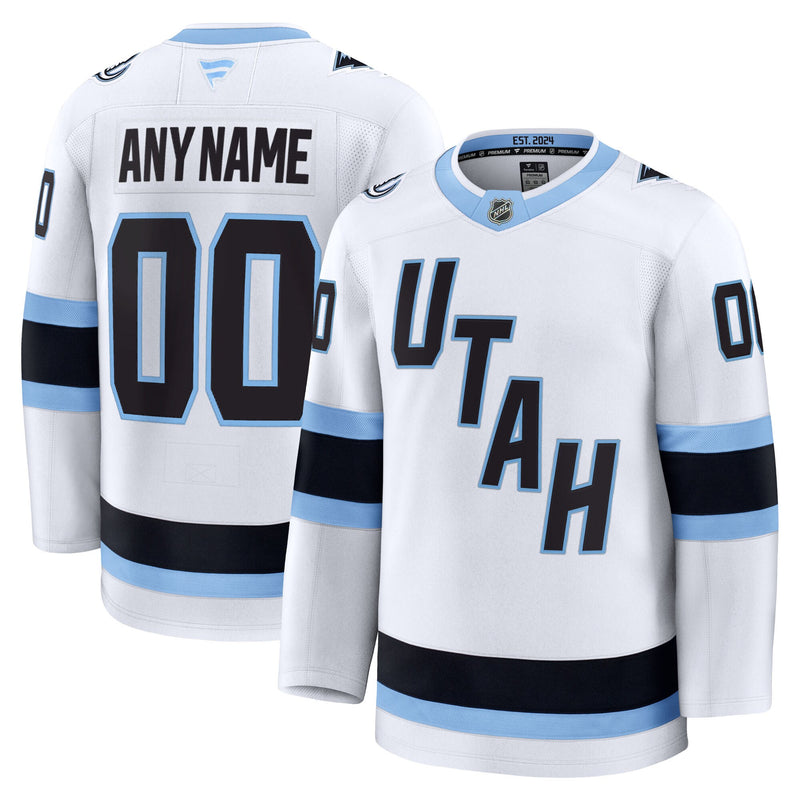 Utah Mammoth Hockey Jersey, White Premium Away Sportswear Jersey Shirt, Long Sleeve Hockey Sweater Jersey, Casual Gift for Men, Style 203133892