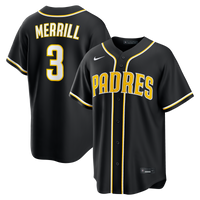 Jackson Merrill San Diego Padres Baseball Jersey, Black Sportswear Jersey Shirt, Lightweight Breathable Athletic Jersey, Casual Gift for Men