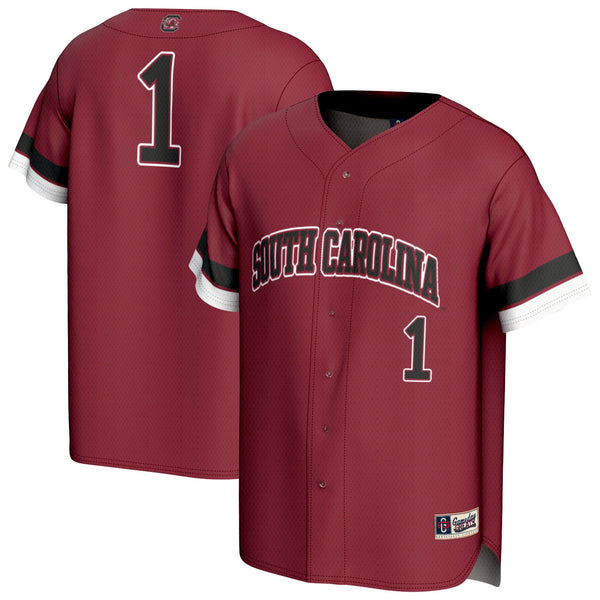 South Carolina Gamecocks Pick-A-Player Baseball Fashion Jersey - Garnet