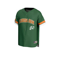 Florida A&M Rattlers Baseball Jersey, Green Sportswear Jersey Shirt, Lightweight Breathable Athletic Jersey, Casual Gift for Men
