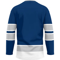 Western Washington Vikings Hockey Jersey, Navy Sportswear Jersey Shirt, Long Sleeve Hockey Sweater Jersey, Casual Gift for Men