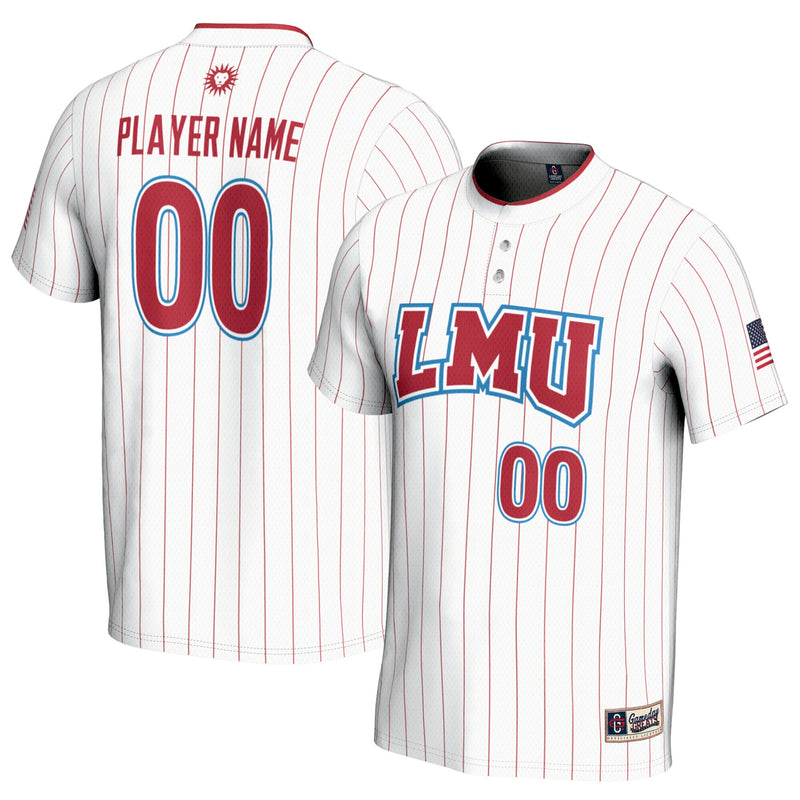 Loyola Marymount Lions Softball Jersey, White Lightweight Sportswear Jersey Shirt, Lightweight Breathable Athletic Jersey, Casual Gift for Men