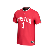 Boston University Softball Jersey, Scarlet Fashion Sportswear Jersey Shirt, Lightweight Breathable Athletic Jersey, Casual Gift for Men